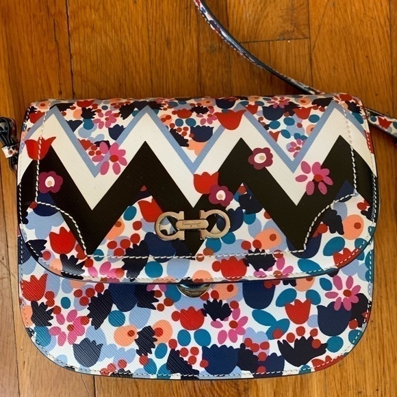 SALVATORE Ferragamo - Greta multicolor Leather bag - Picture 8 of 8